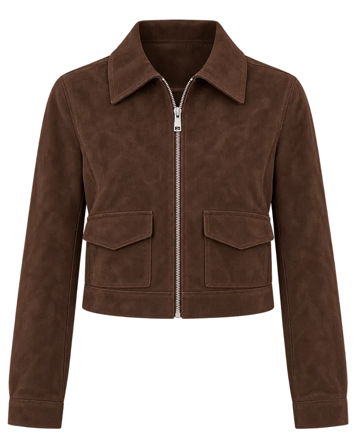 Brown suede jacket